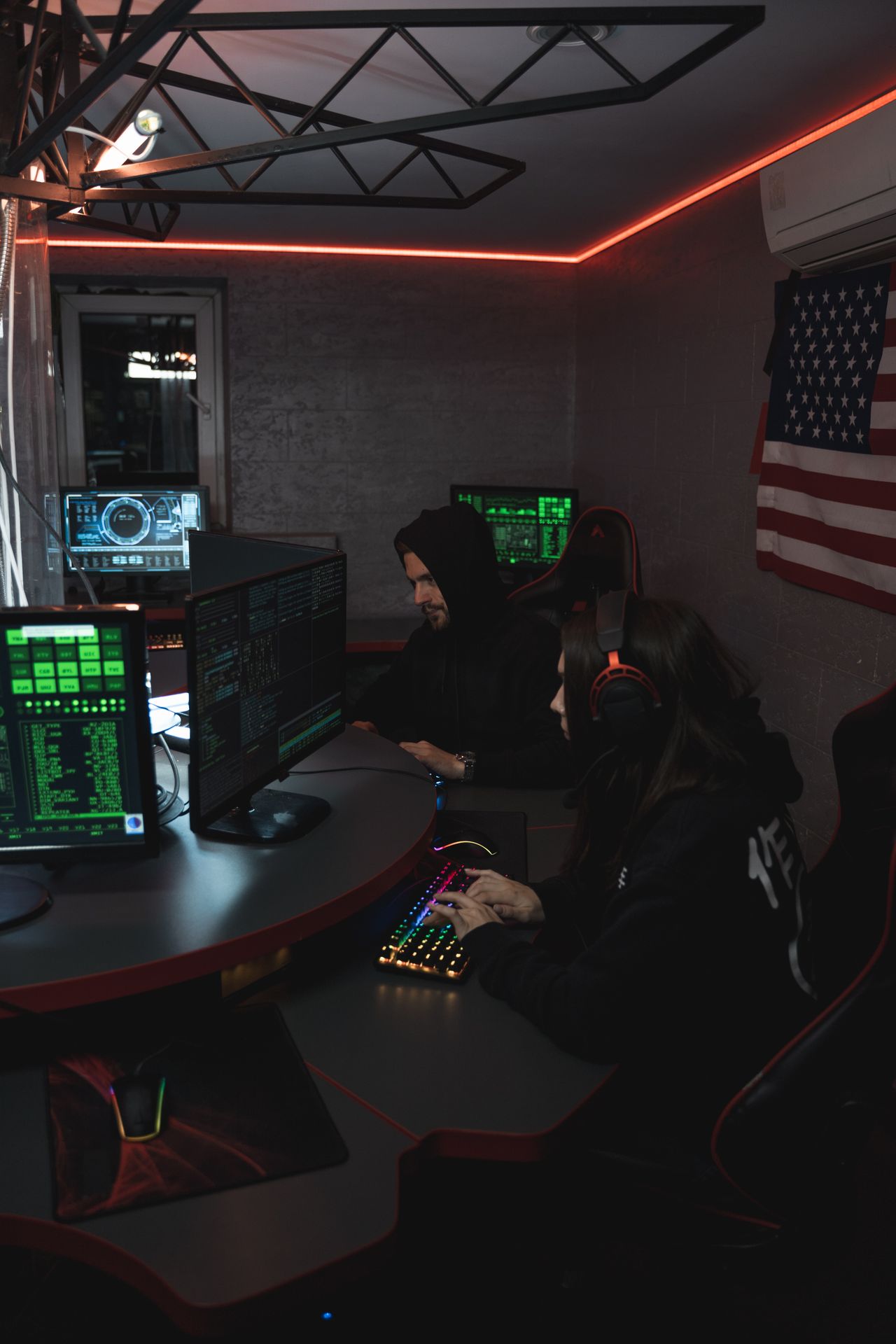 CyberIntel security analysts reviewing threat data on monitors